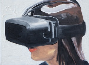 Virtual Reality 5 - 2015 - 18 x 24 cm - huile sur toile